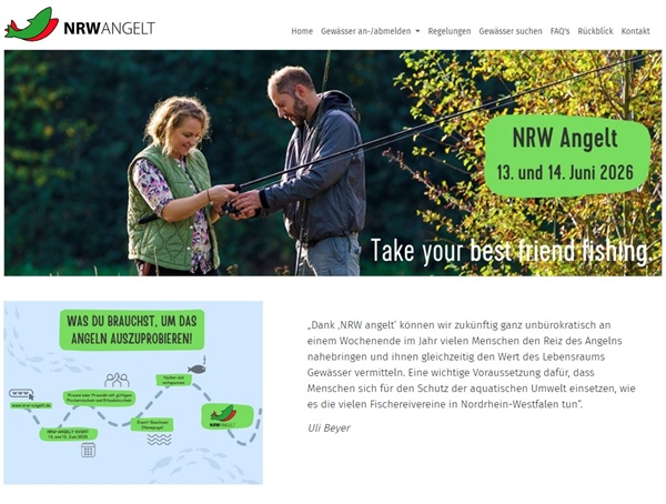 "NRW angelt" 2026 - Unser Verein SAV Wickrath ist wieder dabei!